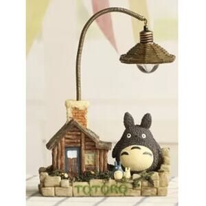 My Neighbor Totoro Resin Night Light Anime Lamp Decor Battery Powered Gift, New